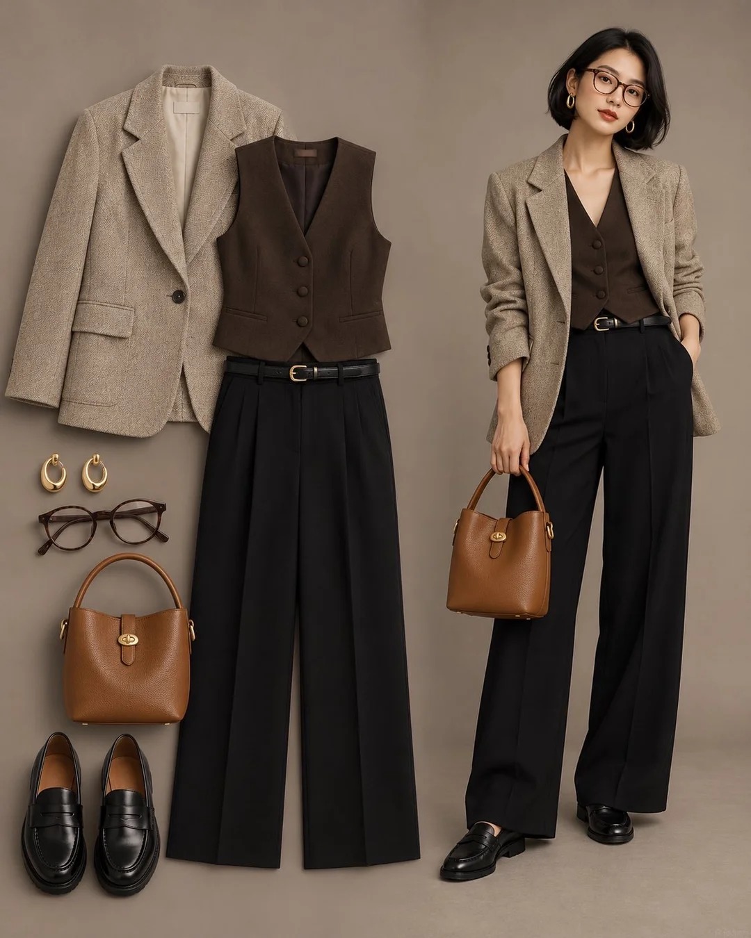 Gợi ý mặc đồ đi làm mùa thu theo style old money: Càng tối giản càng sang - Ảnh 2.