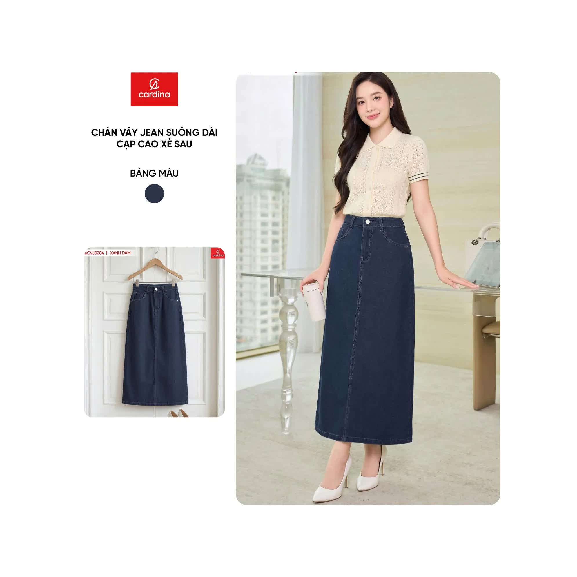 Ch&acirc;n v&aacute;y jeans d&aacute;ng d&agrave;i: Vừa trẻ trung vừa sang chuẩn "old money"- Ảnh 8.