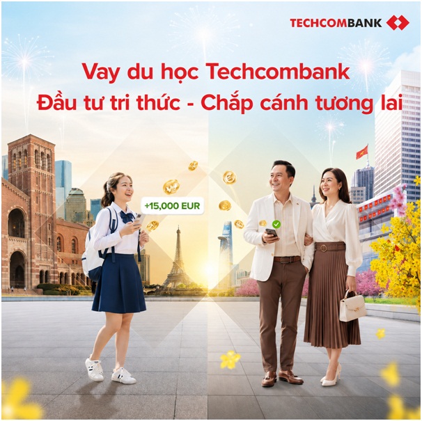  Hiện thực h&oacute;a ước mơ du học với ưu đ&atilde;i vay từ Techcombank - Ảnh 2.