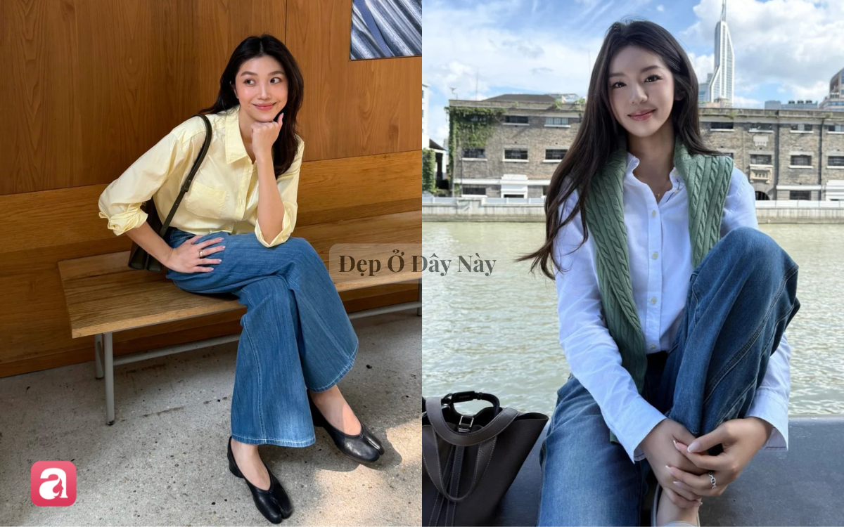Sơ mi d&agrave;i tay v&agrave; quần jeans: Combo mặc l&agrave; trẻ, lại c&ograve;n rất sang trong m&ugrave;a thu- Ảnh 3.