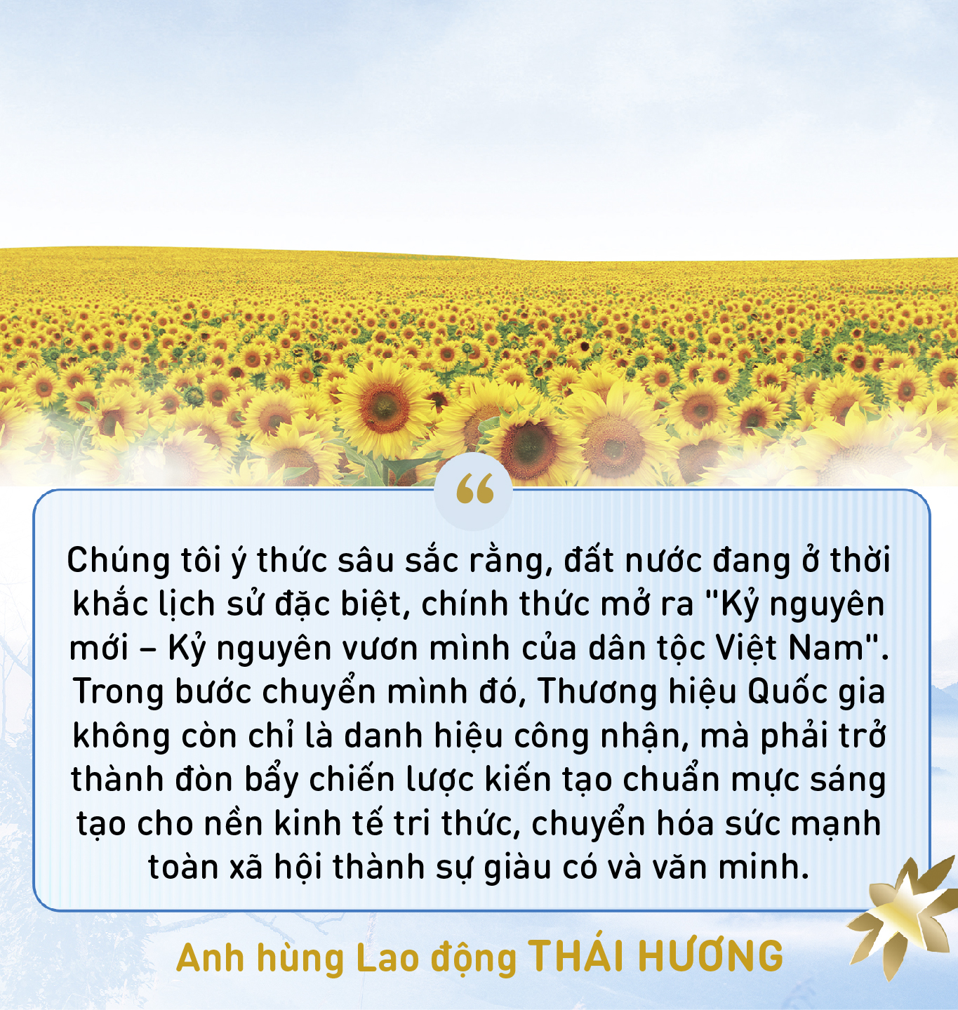 Anh h&ugrave;ng Lao động Th&aacute;i Hương: Định vị Thương hiệu quốc gia bằng tr&iacute; tuệ, c&ocirc;ng nghệ cao v&agrave; ph&aacute;t triển xanh- Ảnh 1.