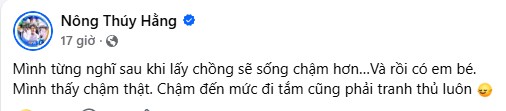 N&agrave;ng hậu Vbiz dự định &ldquo;sống chậm&rdquo; sau khi lấy chồng, nhưng lại ho&agrave;n to&agrave;n &ldquo;vỡ mộng&rdquo; sau khi sinh con - Ảnh 1.