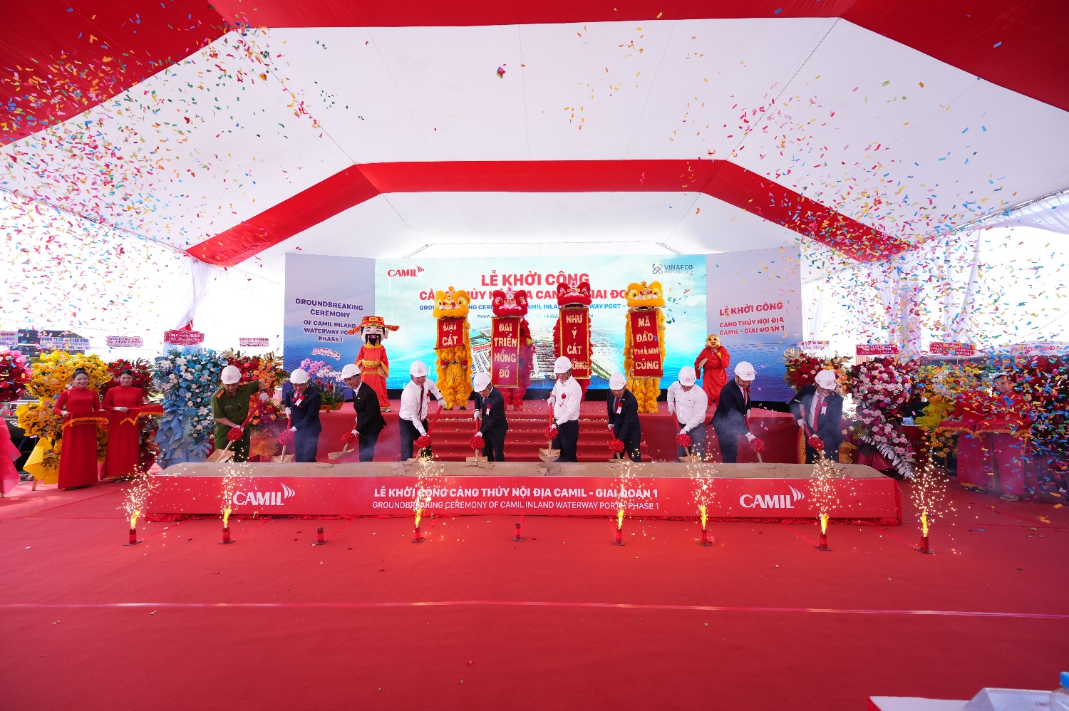 Lễ khởi công cảng thủy nội địa CAMIL - Giai đoạn 1 - Ảnh 1.