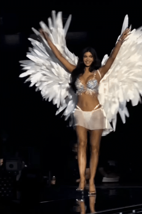Khoảnh khắc 2 nhóc tỳ nhà Kylie Jenner vỗ tay không ngớt, tự hào ngắm mẹ trình diễn Fantasy Bra gần 1,3 tỷ- Ảnh 1.