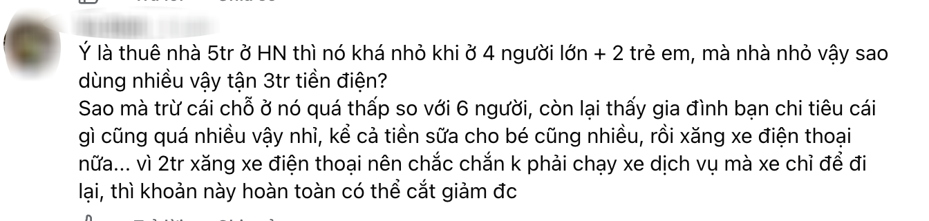 Gia đ&igrave;nh H&agrave; Nội c&oacute; 2 con sinh đ&ocirc;i ti&ecirc;u 69,3 triệu/th&aacute;ng: Kiếm 70 triệu vẫn kh&ocirc;ng dư, d&acirc;n mạng chỉ ra 3 khoản c&oacute; thể cắt ngay- Ảnh 4.