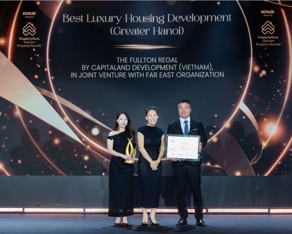 CapitaLand Development được vinh danh tại PropertyGuru 2026 về bền vững, x&atilde; hội v&agrave; thiết kế xuất sắc. - Ảnh 3.