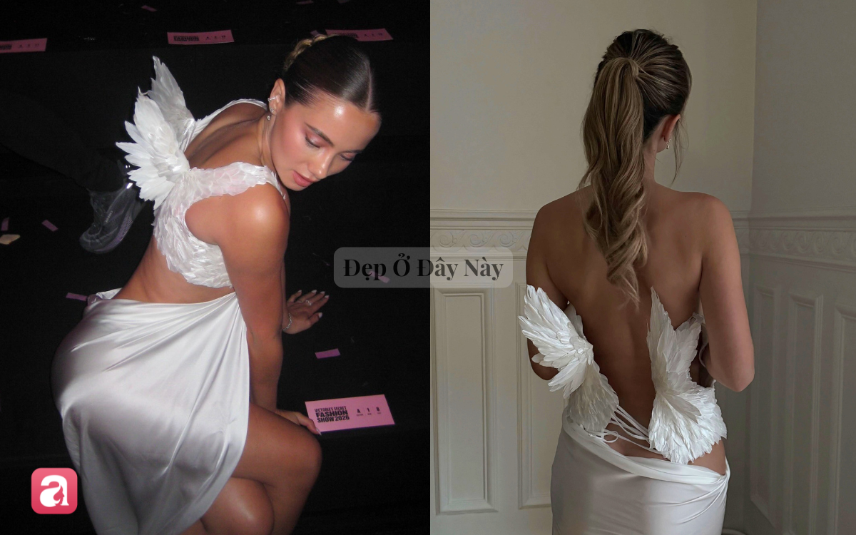 Thi&ecirc;n thần hạ ph&agrave;m giữa d&agrave;n kh&aacute;ch mời Victoria's Secret với chiếc đầm trắng đ&iacute;nh l&ocirc;ng chim đẹp như cổ t&iacute;ch - Ảnh 3.