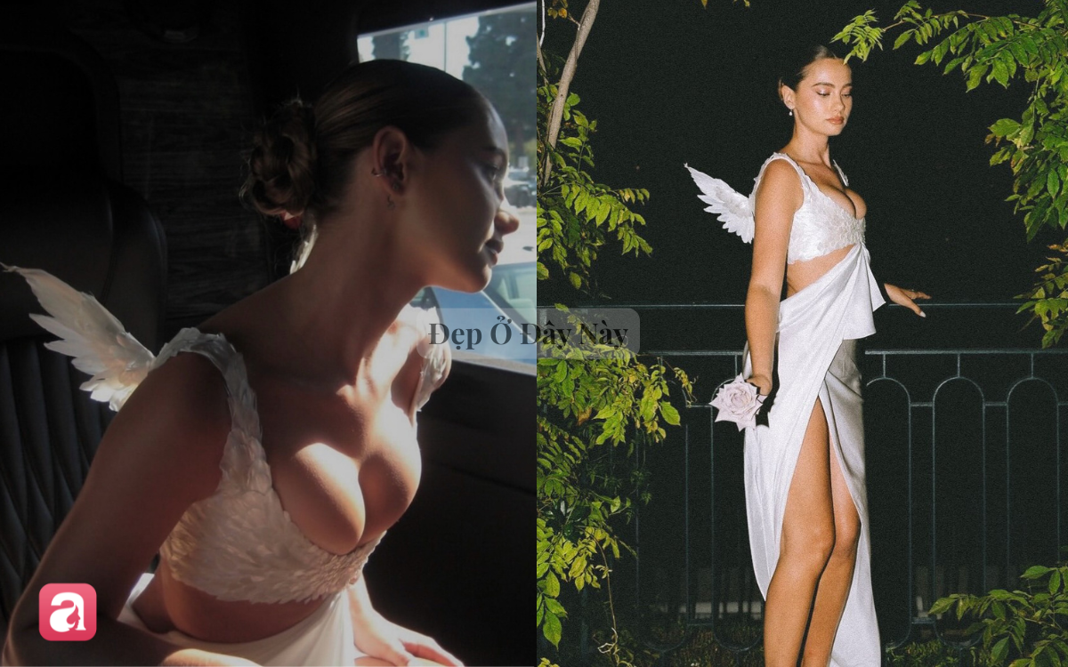 Thi&ecirc;n thần hạ ph&agrave;m giữa d&agrave;n kh&aacute;ch mời Victoria's Secret với chiếc đầm trắng đ&iacute;nh l&ocirc;ng chim đẹp như cổ t&iacute;ch - Ảnh 2.