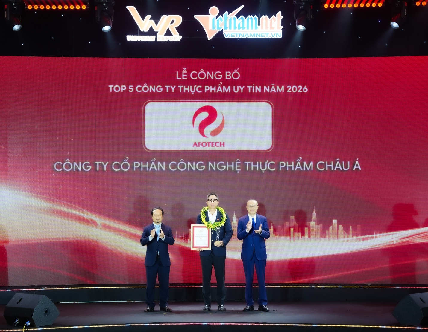 AFOTECH được vinh danh trong TOP 03 C&ocirc;ng ty uy t&iacute;n ng&agrave;nh Thực phẩm &ndash; Đồ uống năm 2026 - Ảnh 2.