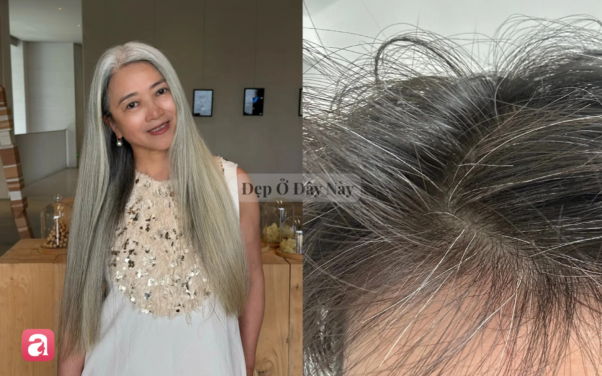 Vì sao để tóc bạc tự nhiên có thể giúp phụ nữ trông trẻ hơn nhuộm tóc đen?- Ảnh 1.