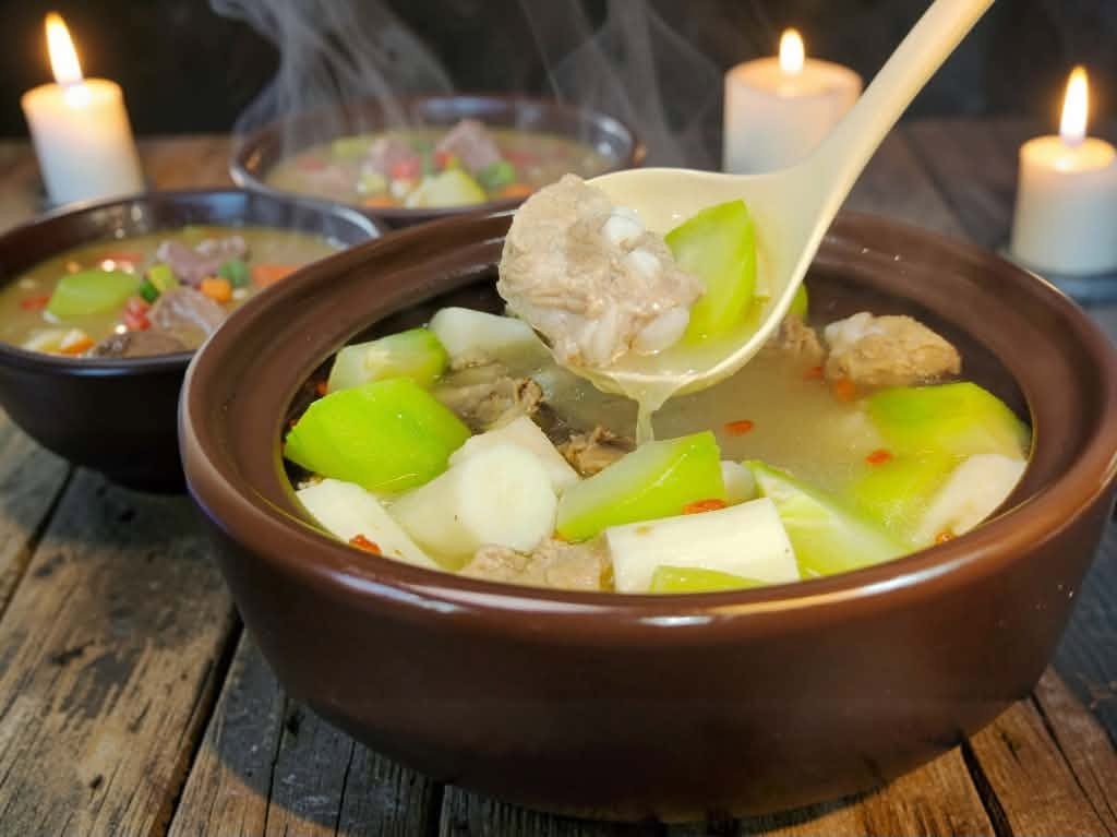 Canh g&agrave; hay canh c&aacute; cũng kh&ocirc;ng s&aacute;nh bằng m&oacute;n canh n&agrave;y trong bữa cơm m&ugrave;a thu- Ảnh 7.
