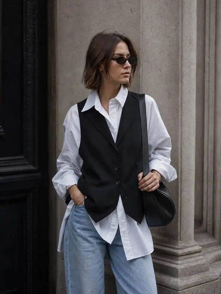 4 công thức phối đồ layer cực hot mùa thu: Chiếc áo gile đa năng và nghệ thuật tạo nên thần thái trí thức, sang trọng nàng nào cũng nên thử- Ảnh 21.