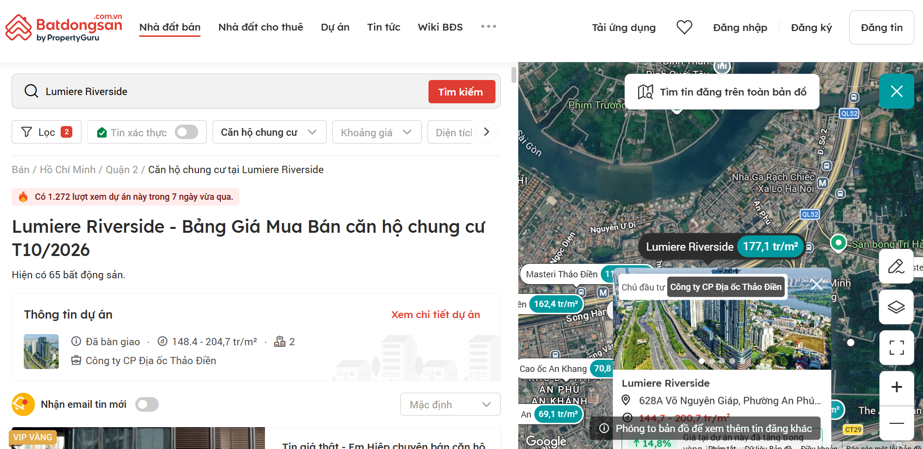 Lumière Riverside: Căn hộ xanh bên tuyến Metro số 1 - Ảnh 1.