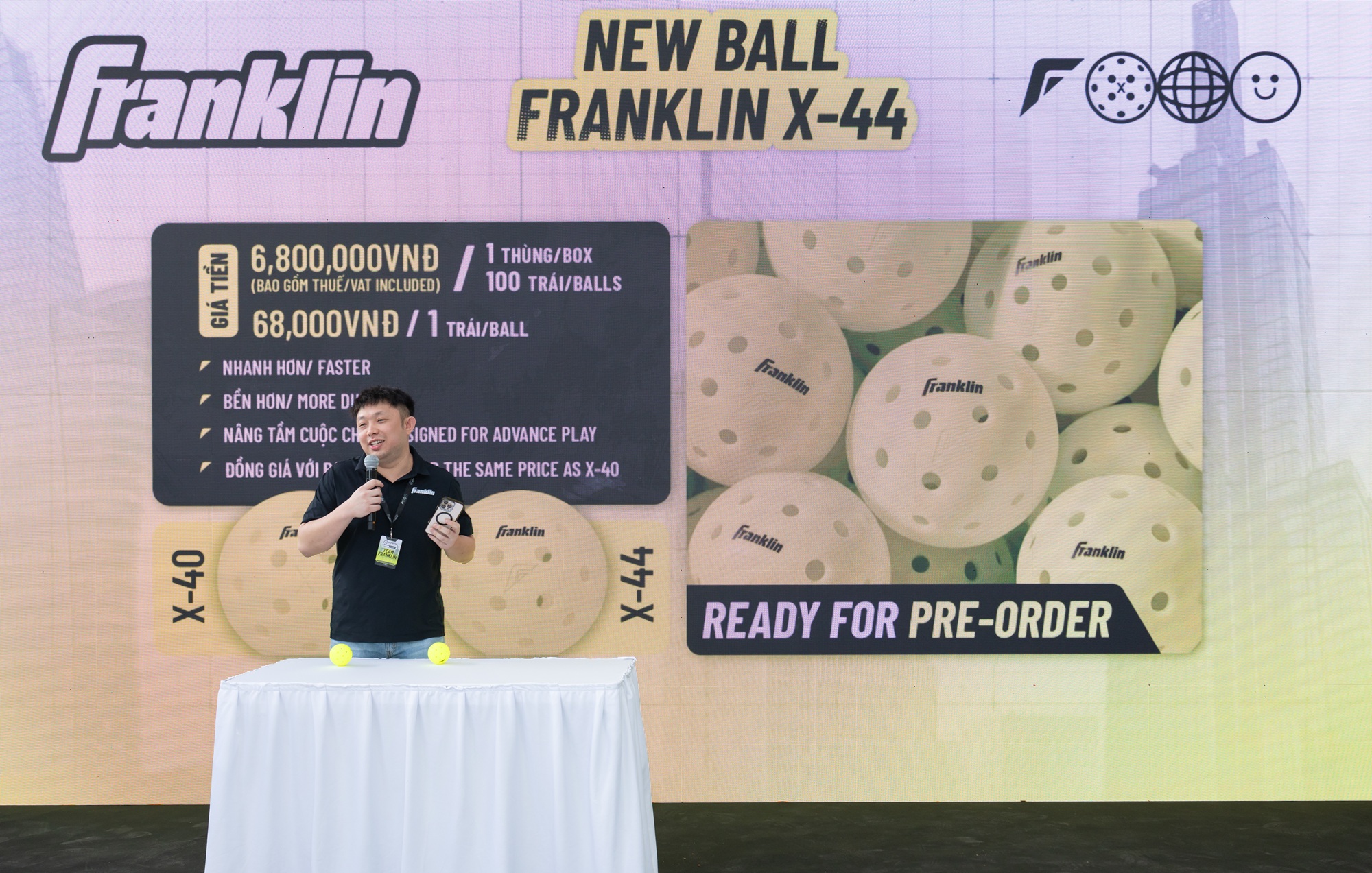 Franklin Asia Showcase 3 tại TPHCM quy tụ dàn sao pickleball quốc tế, hé lộ sản phẩm mới - Ảnh 2.
