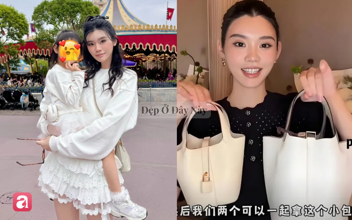 Hề Mộng Dao sắm 1 l&uacute;c "cả lố" h&agrave;ng hiệu, con g&aacute;i 4 tuổi b&eacute; x&iacute;u cũng c&oacute; phần - Ảnh 1.