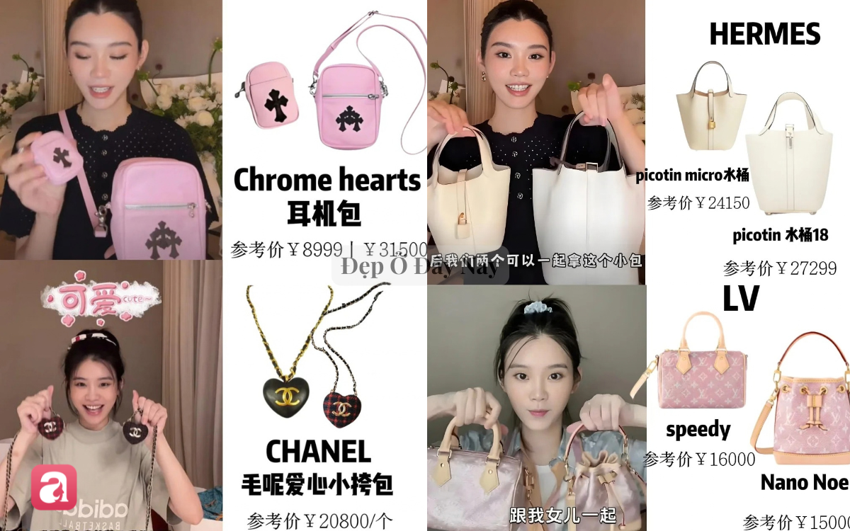Hề Mộng Dao sắm 1 l&uacute;c "cả lố" h&agrave;ng hiệu, con g&aacute;i 4 tuổi b&eacute; x&iacute;u cũng c&oacute; phần - Ảnh 3.