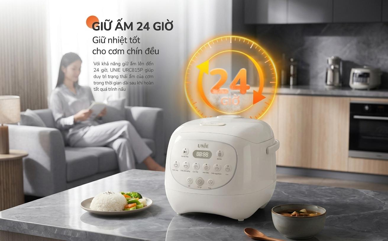B&iacute; quyết giữ cơm ngon trọn vị suốt 24 giờ nhờ l&ograve;ng gốm Ceramic l&agrave;nh t&iacute;nh từ Unie- Ảnh 3.