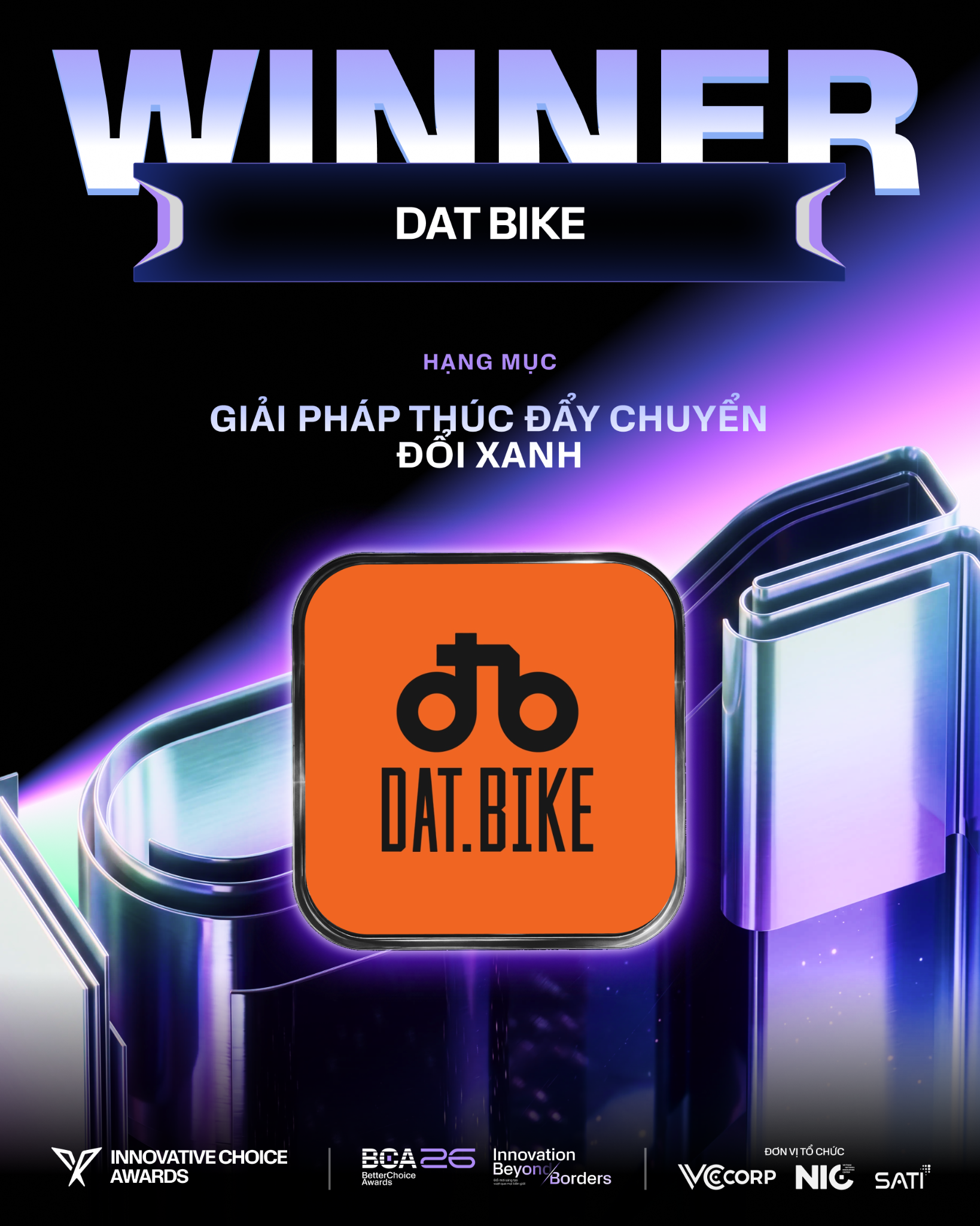 Đột ph&aacute; c&ocirc;ng nghệ Sạc t&iacute;ch hợp của Dat Bike mang về giải thưởng &ldquo;Giải ph&aacute;p th&uacute;c đẩy chuyển đổi xanh&rdquo; tại Better Choice Awards- Ảnh 1.