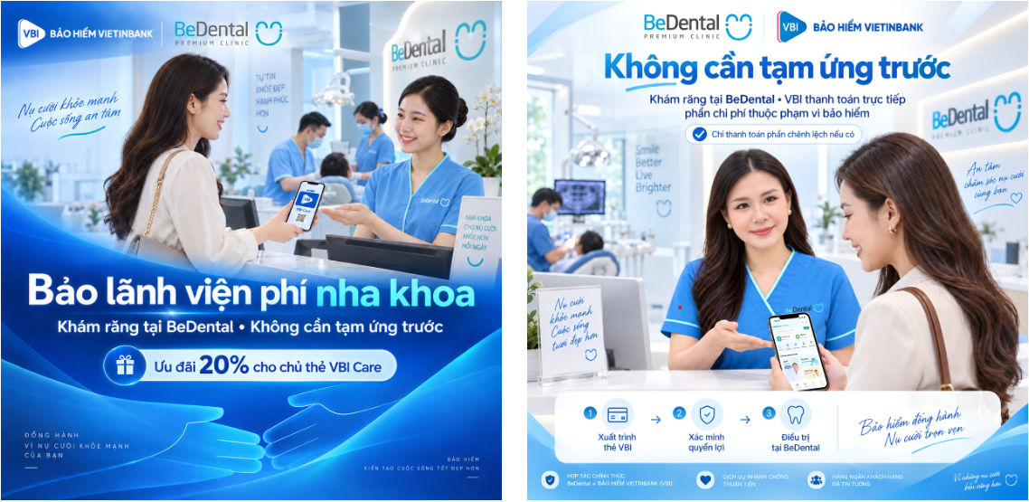 Quyền lợi kh&aacute;m răng Bảo hiểm VietinBank (VBI) tại Nha khoa BeDental, ưu đ&atilde;i 20% - Ảnh 3.