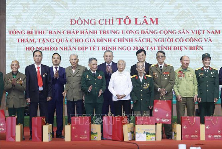 Tổng B&iacute; thư T&ocirc; L&acirc;m: Tiếp tục đo&agrave;n kết, quyết t&acirc;m h&agrave;nh động, x&acirc;y dựng Điện Bi&ecirc;n ph&aacute;t triển nhanh, bền vững hơn- Ảnh 3.