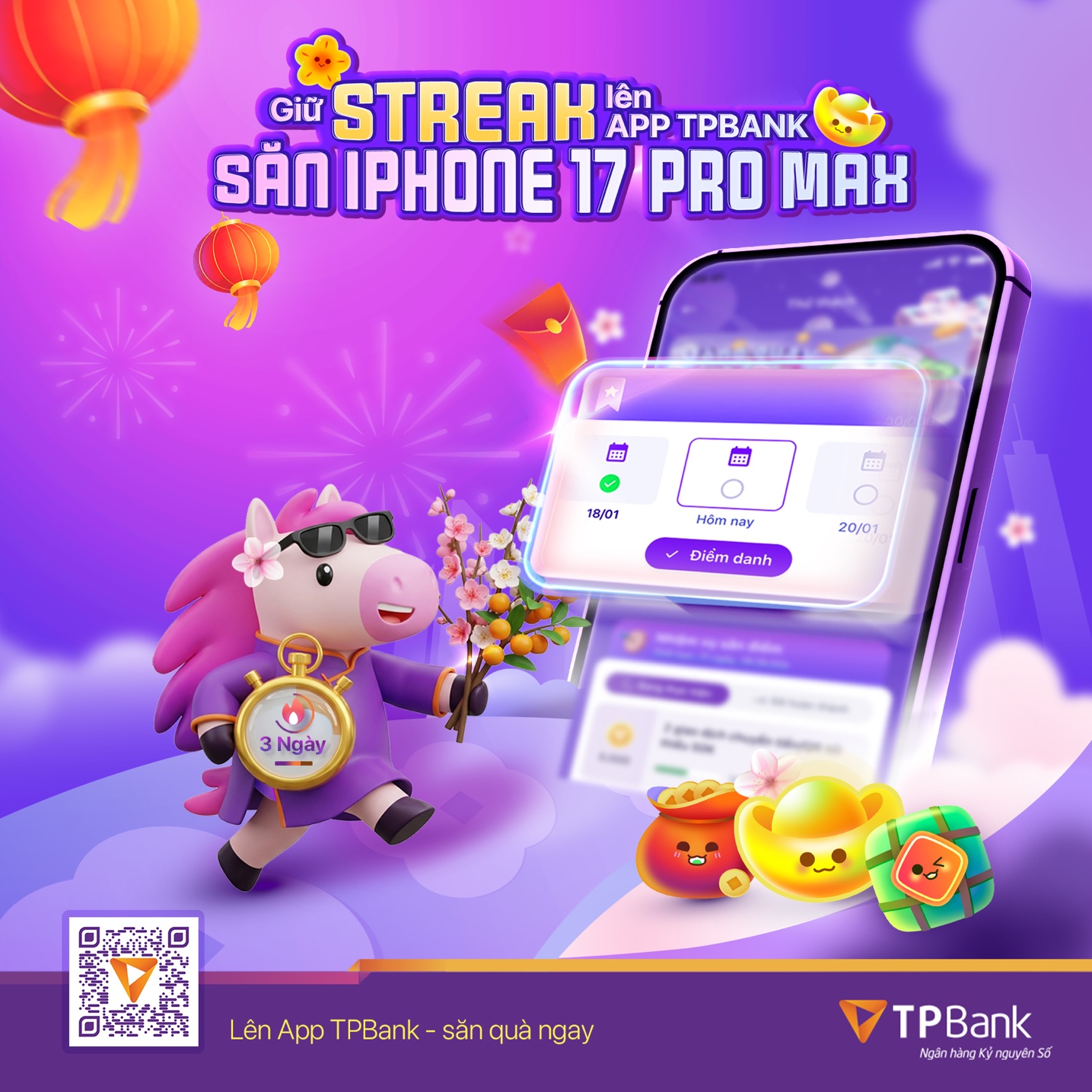 Lan tỏa nụ cười đầu xu&acirc;n c&ugrave;ng Game Tết 2026 tr&ecirc;n App TPBank- Ảnh 1.