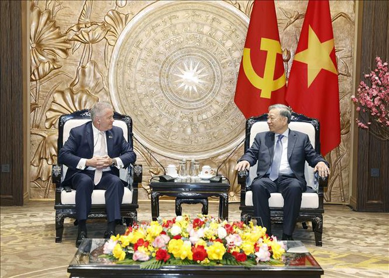 Tổng B&iacute; thư T&ocirc; L&acirc;m tiếp Trợ l&yacute; Ngoại trưởng Hoa Kỳ Michael DeSombre- Ảnh 2.