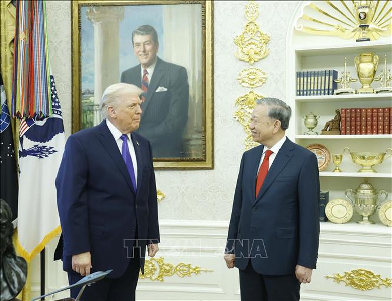 Tổng B&iacute; thư T&ocirc; L&acirc;m gặp Tổng thống Hoa Kỳ Donald Trump- Ảnh 4.