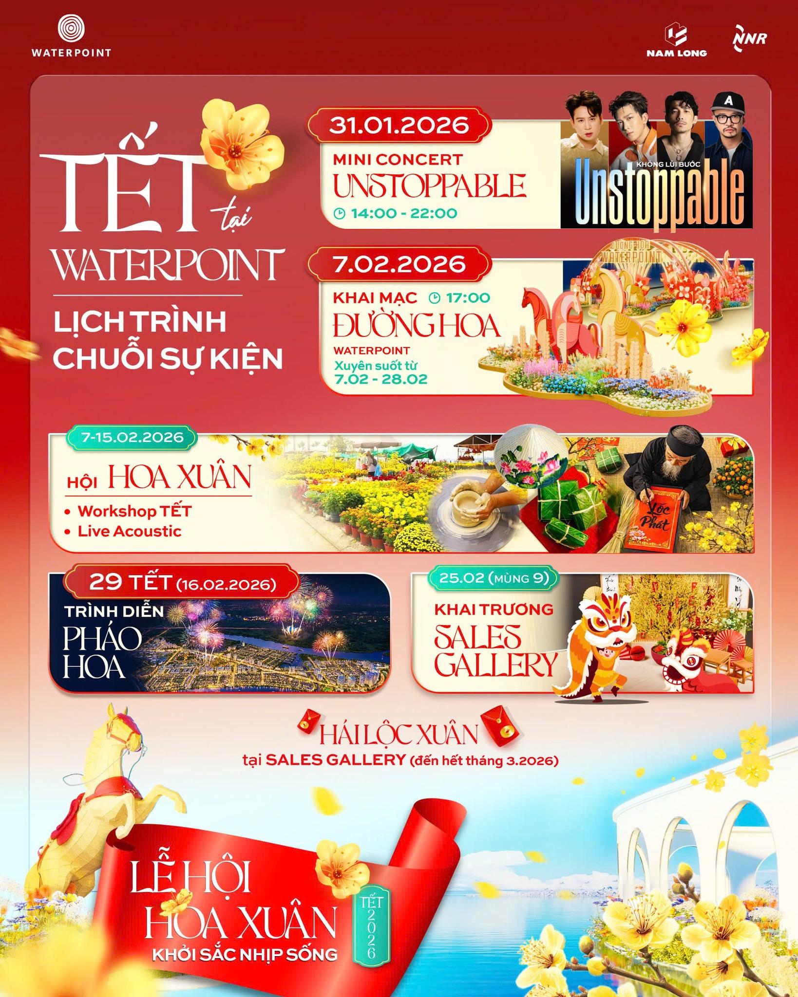 Waterpoint khởi động Tết bằng đ&ecirc;m nhạc Unstoppable, v&agrave; tiếp nối với chuỗi hoạt động du xu&acirc;n đa trải nghiệm từ ng&agrave;y 7/2- Ảnh 5.