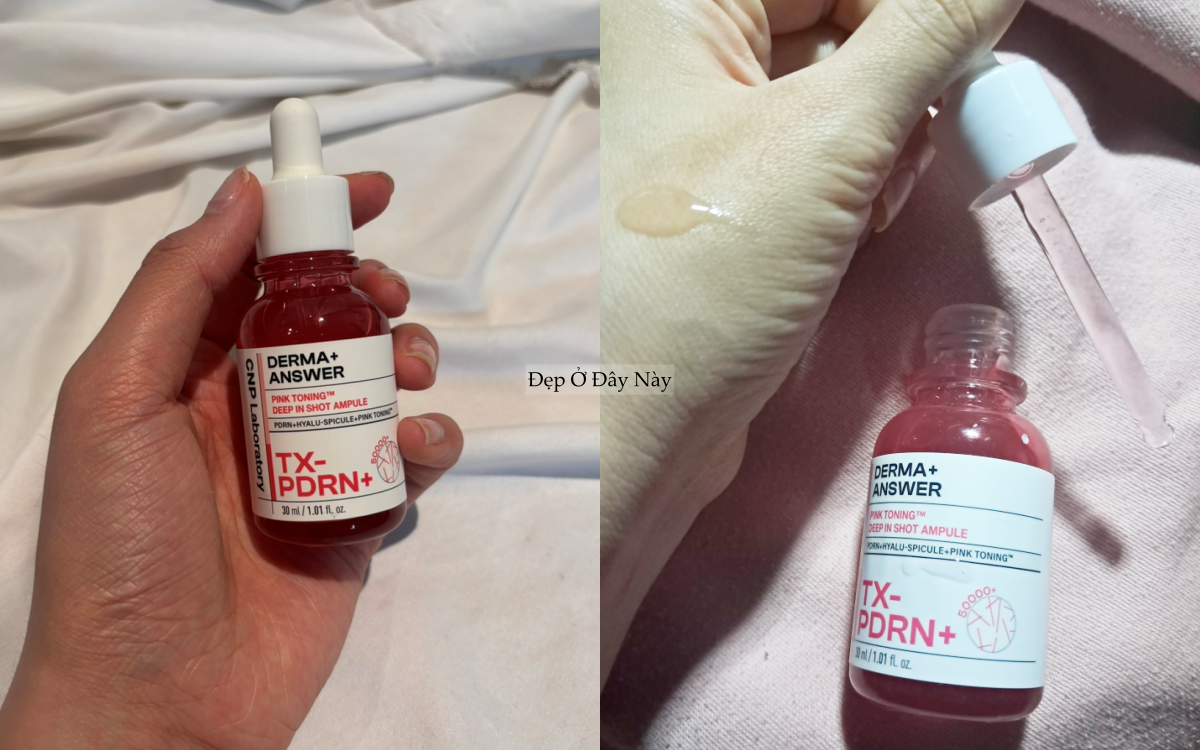 Serum vi kim: B&ocirc;i l&ecirc;n l&agrave; thấy ch&acirc;m ch&iacute;ch nhẹ, da cải thiện thấy r&otilde; nhưng cần thời gian l&agrave;m quen- Ảnh 5.