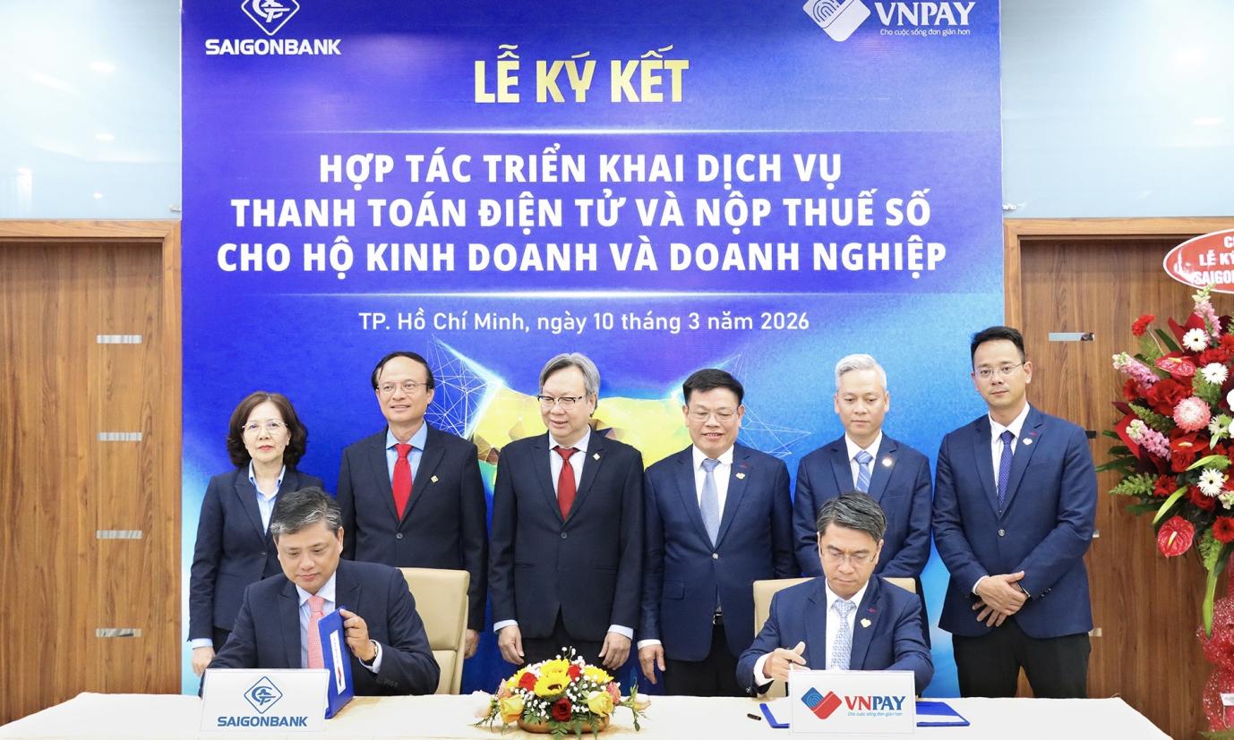 SAIGONBANK v&agrave; VNPAY triển khai giải ph&aacute;p số lấy thanh to&aacute;n l&agrave;m điểm khởi đầu- Ảnh 1.