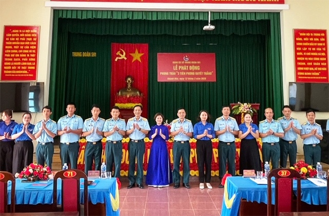 Đo&agrave;n Cơ sở Trung đo&agrave;n 591 ph&aacute;t động phong tr&agrave;o thi đua &ldquo;3 Ti&ecirc;n phong quyết thắng&rdquo; - Ảnh 2.