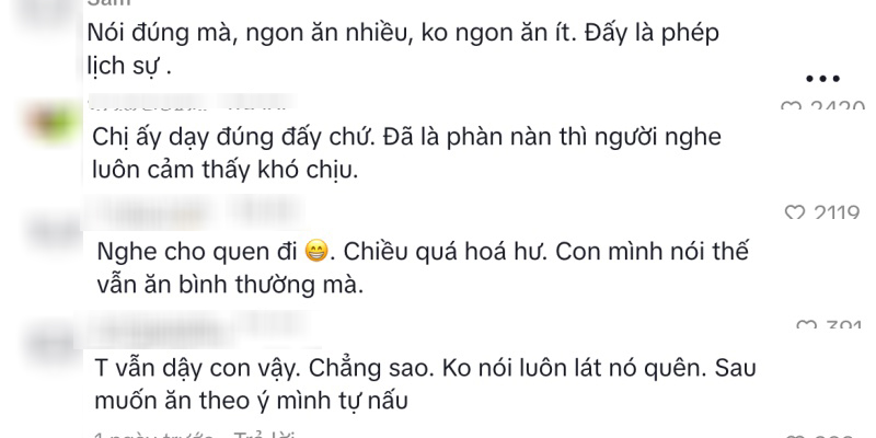 Khi con ch&ecirc; m&oacute;n mẹ nấu, ph&uacute; b&agrave; H&agrave; Th&agrave;nh nhắc ngay một điều khiến nhiều người suy ngẫm- Ảnh 6.