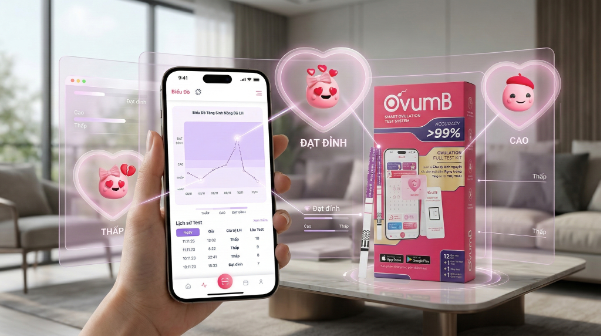 Que thử rụng trứng OvumB - b&iacute; quyết canh trứng khoa học tại nh&agrave; - Ảnh 2.