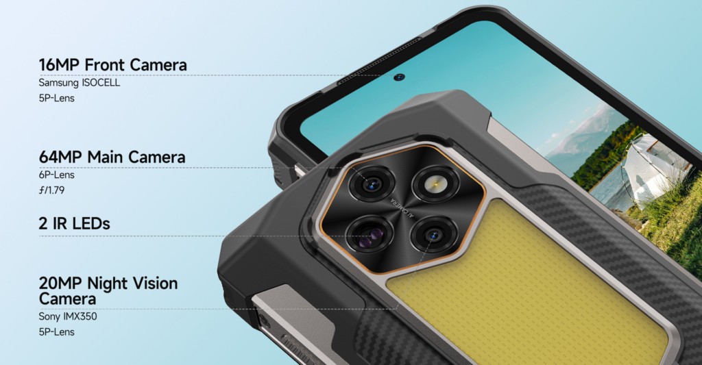 Ulefone RugKing 5 Pro tr&igrave;nh l&agrave;ng to&agrave;n cầu với pin 20.000mAh, đ&egrave;n cắm trại v&agrave; camera nh&igrave;n đ&ecirc;m- Ảnh 3.