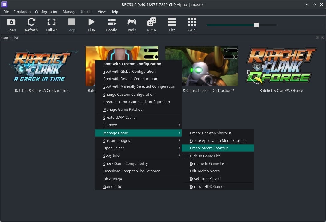 RPCS3 bổ sung t&iacute;nh năng th&ecirc;m game PlayStation 3 v&agrave;o Steam, hỗ trợ Big Picture Mode- Ảnh 2.