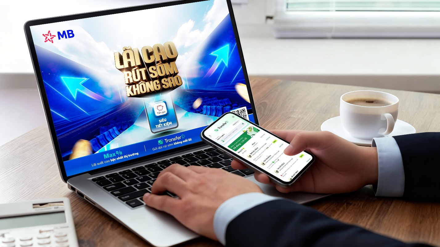 MB tung si&ecirc;u tiết kiệm: Gửi d&agrave;i hạn, r&uacute;t bất cứ l&uacute;c n&agrave;o vẫn hưởng l&atilde;i cao - Ảnh 1.
