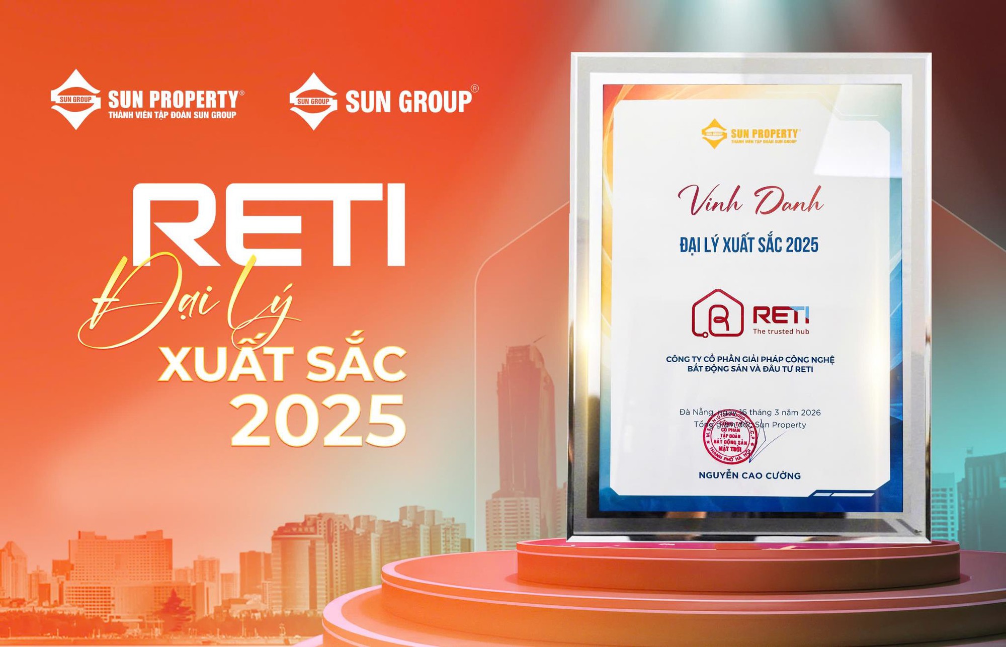 RETI tiếp tục l&agrave; đối t&aacute;c chiến lược của Sun Group tại Đ&agrave; Nẵng v&agrave; Vũng T&agrave;u- Ảnh 1.