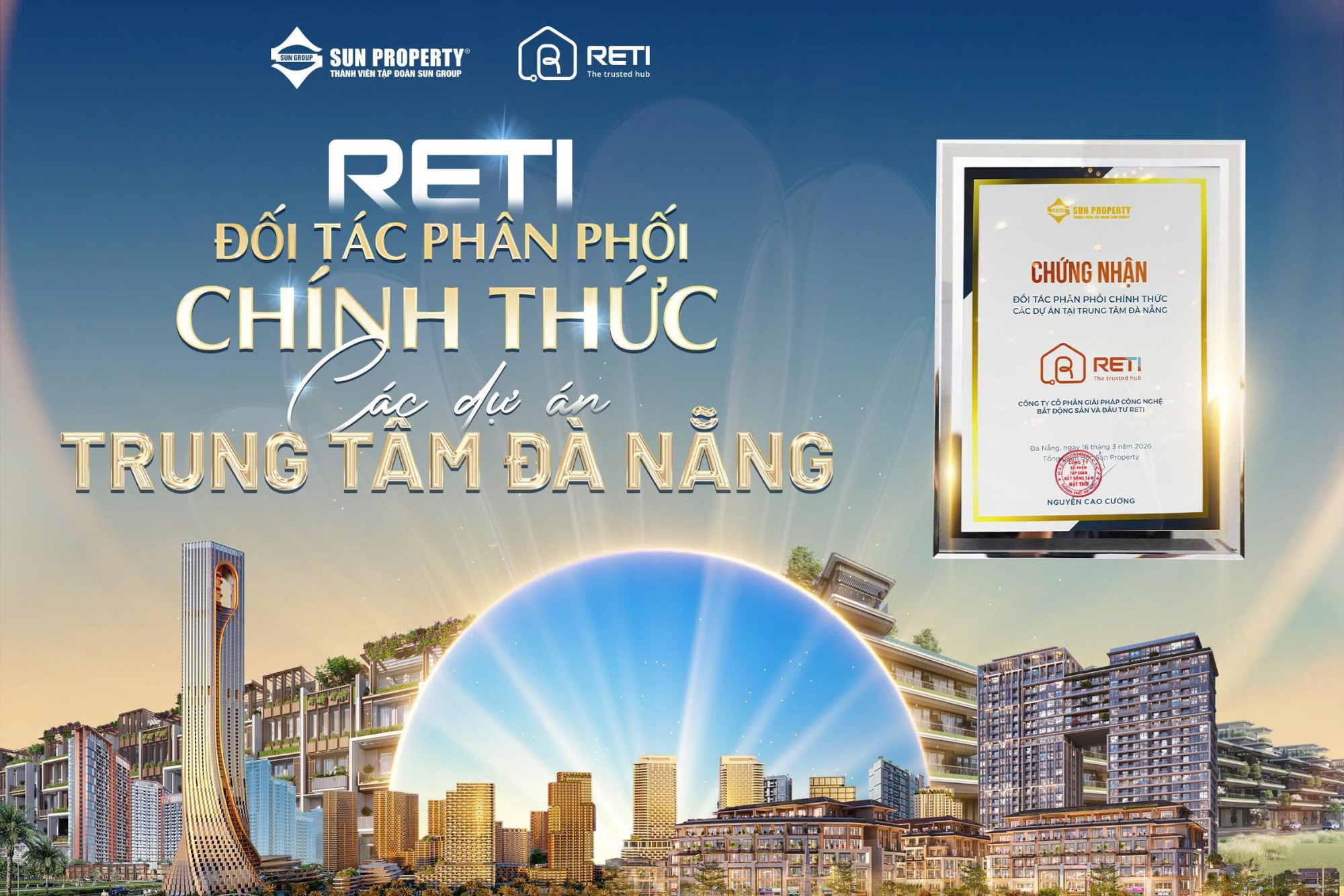 RETI tiếp tục l&agrave; đối t&aacute;c chiến lược của Sun Group tại Đ&agrave; Nẵng v&agrave; Vũng T&agrave;u- Ảnh 2.