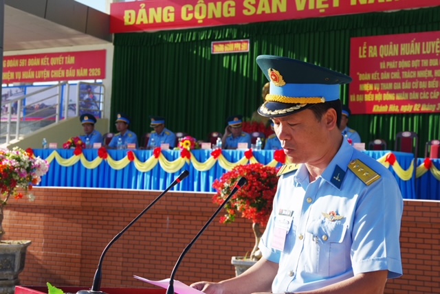 Trung đo&agrave;n 591 ra qu&acirc;n huấn luyện năm 2026: Quyết t&acirc;m n&acirc;ng cao chất lượng huấn luyện, sẵn s&agrave;ng chiến đấu  - Ảnh 3.