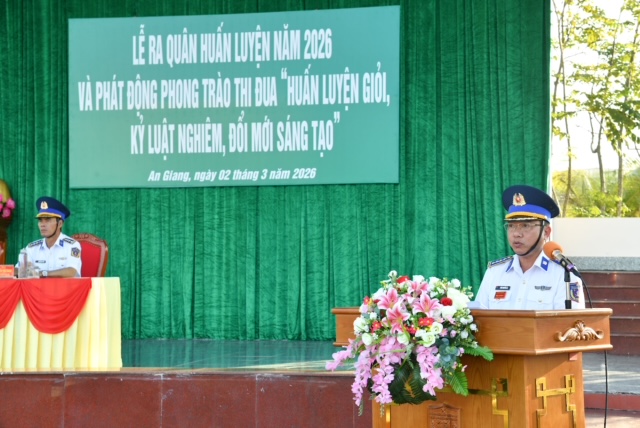 Bộ Tư Lệnh V&ugrave;ng Cảnh s&aacute;t biển 4 tổ chức Lễ ra qu&acirc;n huấn luyện năm 2026 - Ảnh 4.