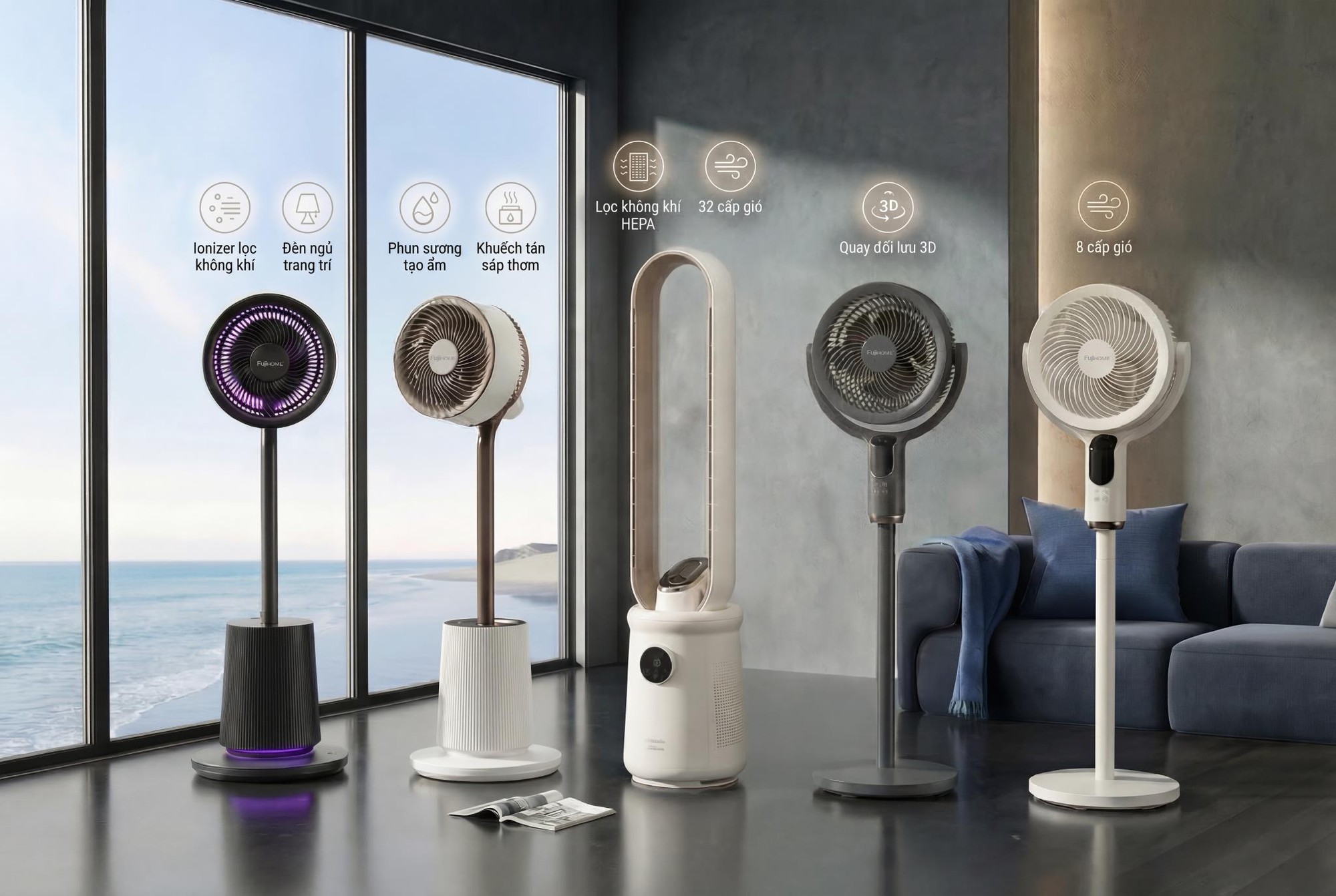 5 c&ocirc;ng nghệ trong 1: Quạt giọng n&oacute;i FujiHOME BF15, CFR Series đang l&agrave; xu hướng h&egrave; 2026 - Ảnh 2.