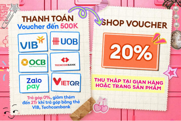 Sinh nhật Lazada 14 tuổi ai cũng c&oacute; qu&agrave;: "Cơn lốc" voucher 14 triệu đổ bộ, b&iacute; k&iacute;p săn h&agrave;ng hiệu TMALL - Gmarket rẻ "hết nước chấm", deal mua 1 tặng 1, voucher đến 50% - Ảnh 6.