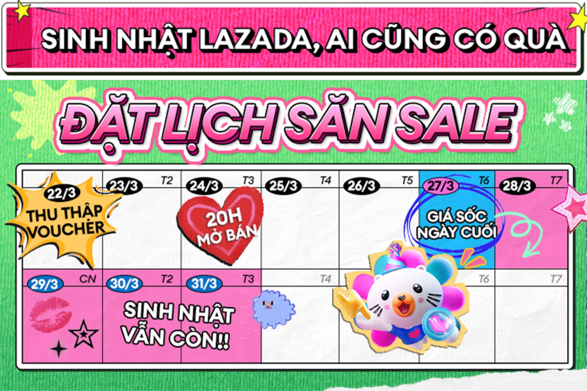 Sinh nhật Lazada 14 tuổi: Cơn lốc voucher 14 triệu, b&iacute; k&iacute;p săn h&agrave;ng hiệu TMALL - Gmarket, mua 1 tặng 1, voucher đến 50% - Ảnh 8.