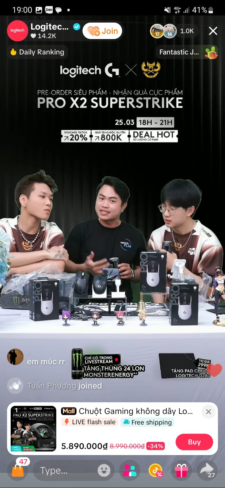 GAM Esports đồng h&agrave;nh c&ugrave;ng Logitech G, PRO X2 SUPERSTRIKE b&aacute;n sạch chỉ sau 1.5 giờ livestream- Ảnh 2.