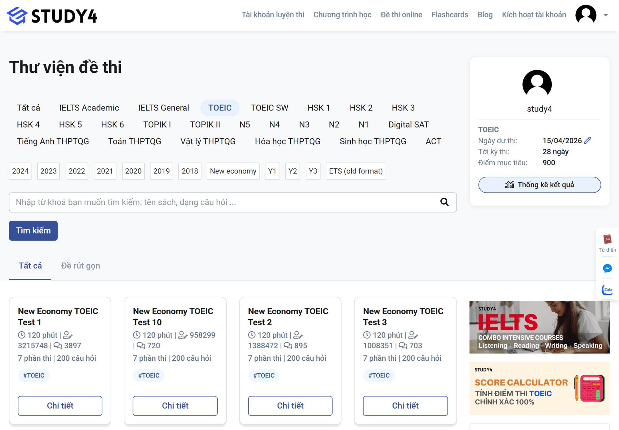 STUDY4: Nền tảng luyện thi đa ng&ocirc;n ngữ tối ưu h&oacute;a lộ tr&igrave;nh tự học- Ảnh 1.