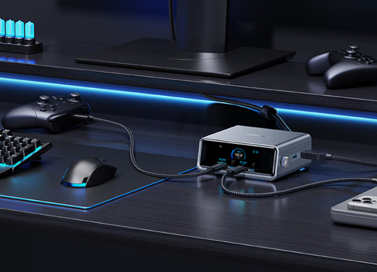 Anker ra mắt sạc để bàn 250W Pro+ giá 849 tệ: 6 cổng, màn hình LCD, sạc MacBook Pro 16 inch ở 140W - Ảnh 2.