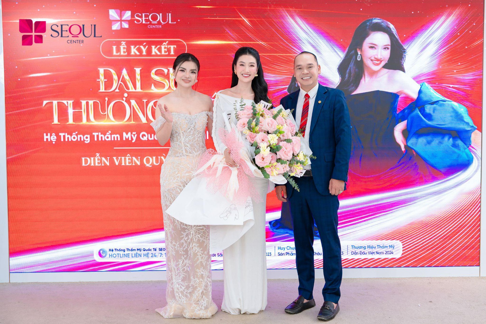 Chủ tịch Th&aacute;i Phan Thanh B&igrave;nh c&ugrave;ng TGĐ Huỳnh Như Lam c&ocirc;ng bố đại sứ thương hiệu Seoul Center 2026 - Ảnh 3.