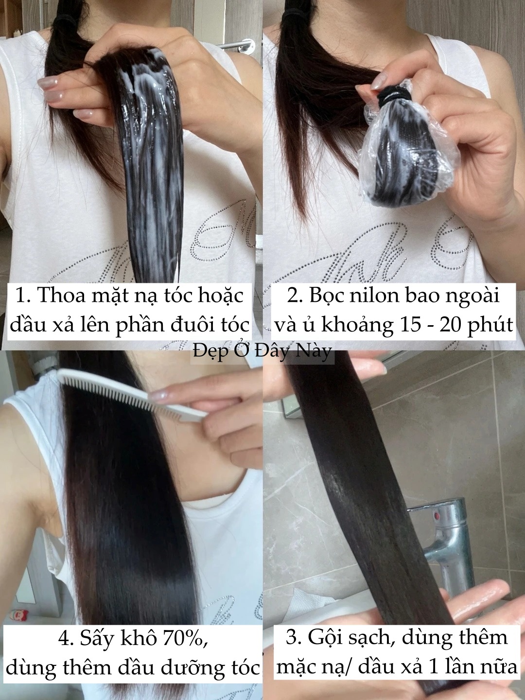 C&aacute;ch "dưỡng t&oacute;c sandwich" khiến t&oacute;c mềm mượt tức th&igrave; đang khiến hội g&aacute;i Trung thi nhau &aacute;p dụng - Ảnh 2.