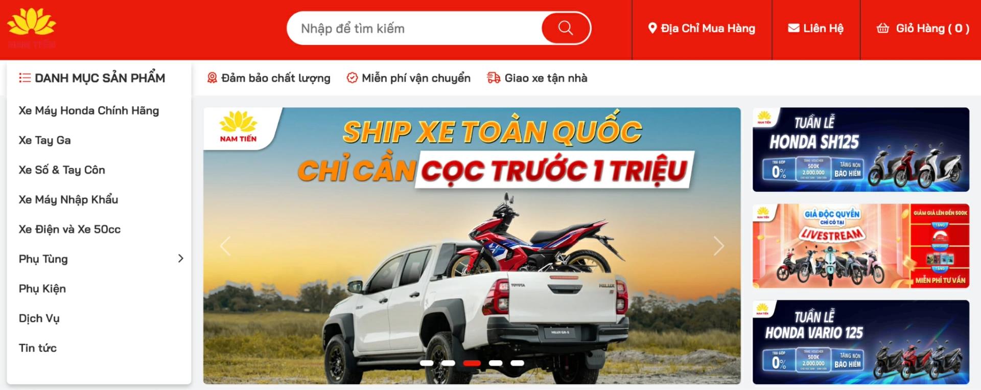 Nam Tiến - Hệ thống ph&acirc;n phối xe m&aacute;y chất lượng cao & gi&aacute; tốt - Ảnh 3.