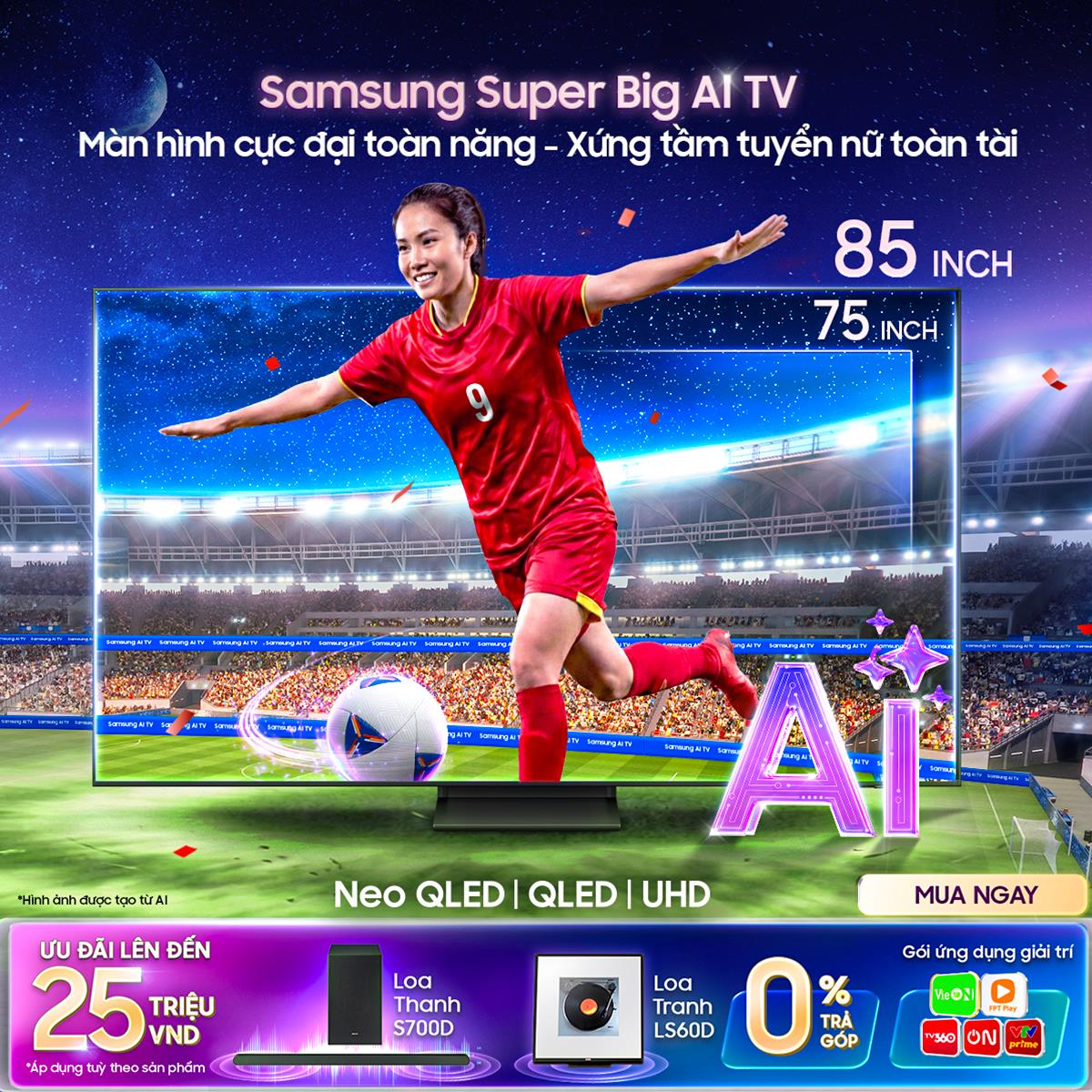 Mừng 8/3, Samsung AI TV c&ugrave;ng phụ nữ thăng hạng to&agrave;n diện cuộc sống - Ảnh 2.